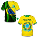 Camisetas Brasil Patriota 2022 - Compre 1 e Leve 2 Bandeira + Amarela PP - Burn Ofertas