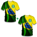 Camisetas Brasil Patriota 2022 - Compre 1 e Leve 2 Bandeira + Bandeira PP - Burn Ofertas