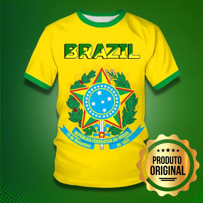 Compre 1 e Leve 2 - Camisetas Brasil Modelo 2022 Original - Burn Ofertas